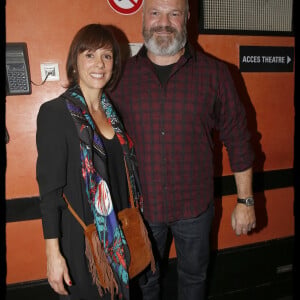 Semi-exclusif - Philippe Etchebest et sa femme Dominique - People assistent au spectacle "Laurent Gerra Sans Modération" sur la scène de l' Olympia à Paris le 27 décembre 2017. © Alain Guizard/Bestimage