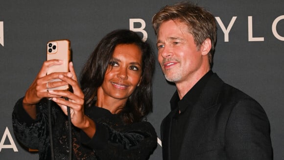 Karine Le Marchand sexy face Brad Pitt et sous son charme : la vérité derrière leur improbable selfie