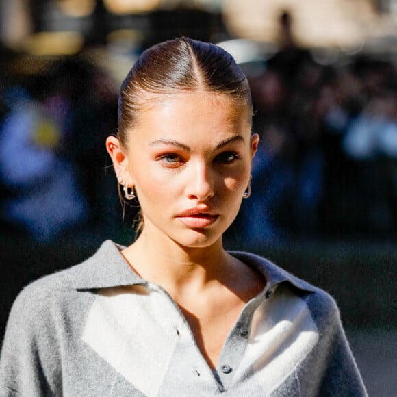 Thylane Blondeau - Arrivées au défilé Miu Miu Collection Femme Prêt-à-porter Printemps/Eté 2023 lors de la Fashion Week de Paris (PFW), France, le 4 octobre 2022. © Veeren-Clovis/Bestimage 