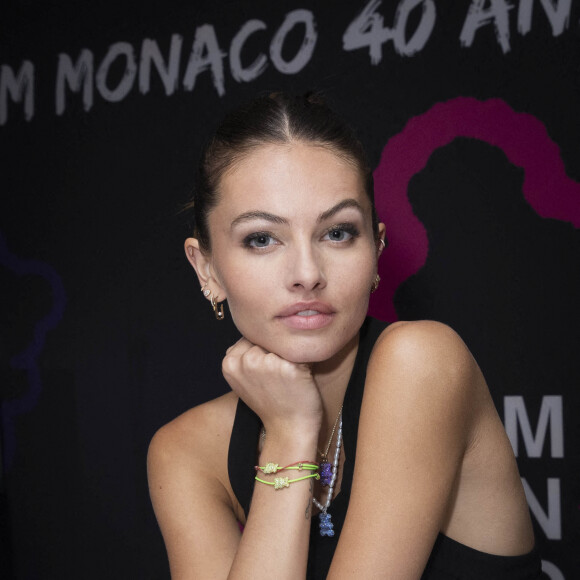 Exclusif - Thylane Blondeau lors de la soirée des 40 ans du bijoutier "APM Monaco" à la plage La Môme lors du 75ème Festival International du Film de Cannes le 21 mai 2022. © Jack Tribeca / Bestimage 