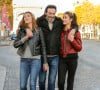 Exclusif - Rendez-vous avec Anthony Delon et ses filles Loup et Liv sur les Champs-Elysées à Paris, France. © Philippe Doignon/Bestimage 