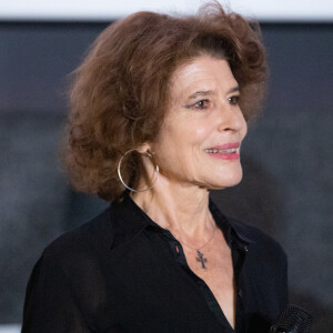 Fanny Ardant en conférence de presse au cinéma "San Cosimato" à Rome, le 22 juillet 2022.