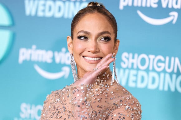 Jennifer Lopez (Affleck) à la première du film "Shotgun Wedding" à Los Angeles, le 18 janvier 2023. 