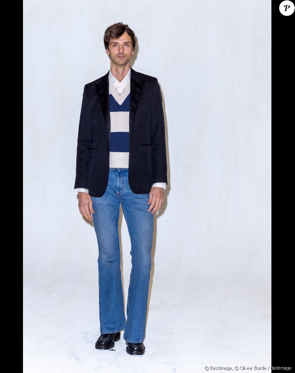 David Jarre - Photocall du défilé de mode Hommes "AMI" prêt-à-porter automne-hiver 2023/2024 lors de la fashion week de Paris. Le 19 janvier 2023 © Olivier Borde / Bestimage