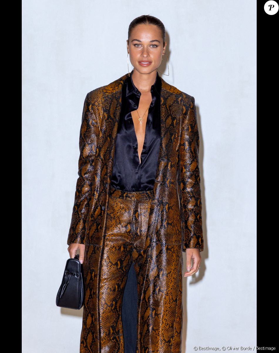 Sarah Lysander - Photocall du défilé de mode Hommes "AMI" prêt-à-porter automne-hiver 2023/2024 lors de la fashion week de Paris. Le 19 janvier 2023 © Olivier Borde / Bestimage
