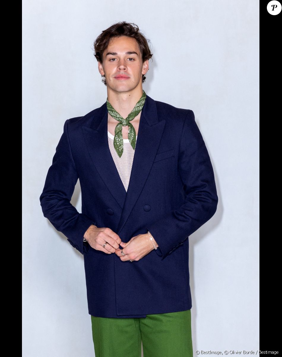 Noah Beck - Photocall du défilé de mode Hommes "AMI" prêt-à-porter automne-hiver 2023/2024 lors de la fashion week de Paris. Le 19 janvier 2023 © Olivier Borde / Bestimage