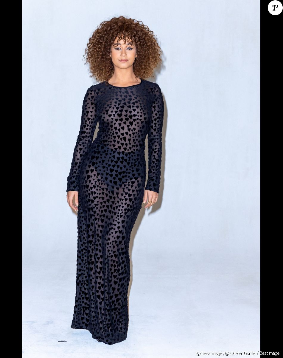 Léna Mahfouf - Photocall du défilé de mode Hommes "AMI" prêt-à-porter automne-hiver 2023/2024 lors de la fashion week de Paris. Le 19 janvier 2023 © Olivier Borde / Bestimage