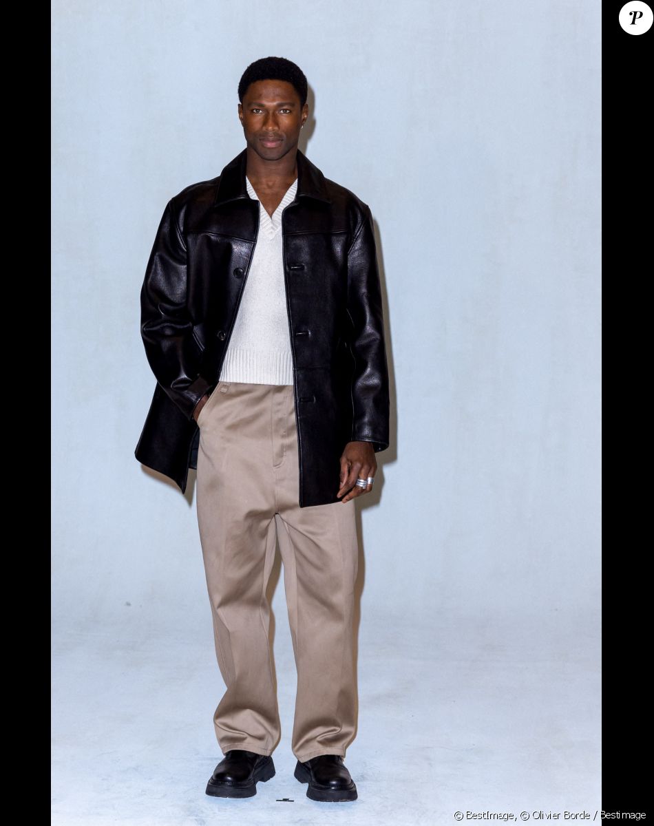 Sadiq Desh - Photocall du défilé de mode Hommes "AMI" prêt-à-porter automne-hiver 2023/2024 lors de la fashion week de Paris. Le 19 janvier 2023 © Olivier Borde / Bestimage