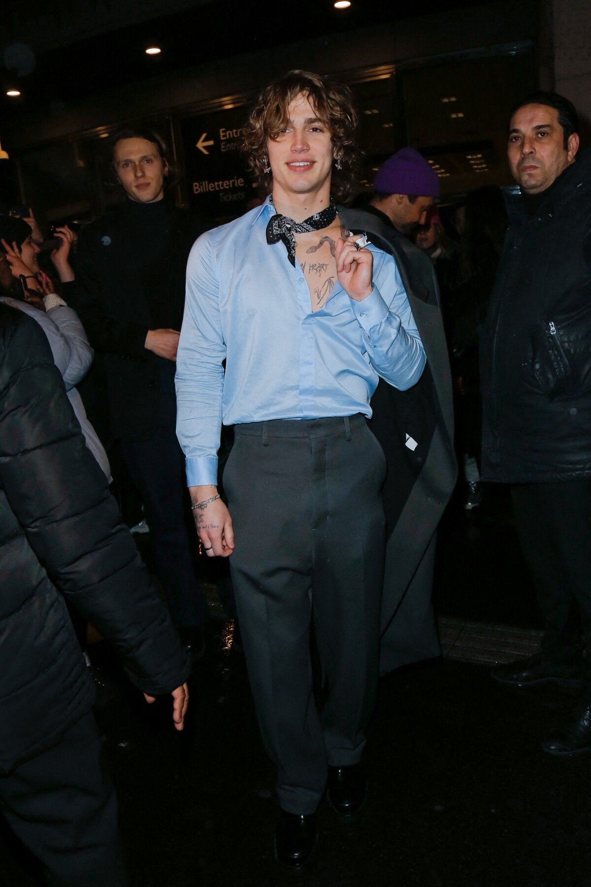 Photo Vinnie Hacker Arrivées au défilé de mode Hommes "AMI" prêtà
