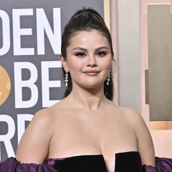 Selena Gomez au photocall de la 80ème cérémonie des Golden Globes, au "Beverly Hilton" à Los Angeles, le 10 janvier 2023. HFPA via The Grosby Group / Bestimage 