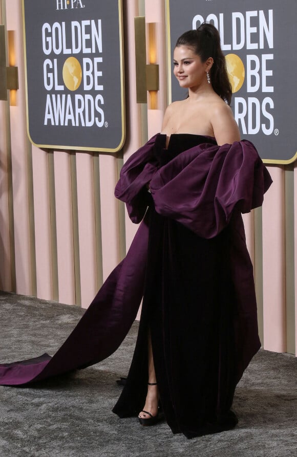 Selena Gomez au photocall de la 80ème cérémonie des Golden Globe, au "Beverly Hilton" à Los Angeles, le 10 janvier 2023.  Celebrities at the photocall of the 80th Golden Globe ceremony in Los Angeles, January 10th, 2023. 