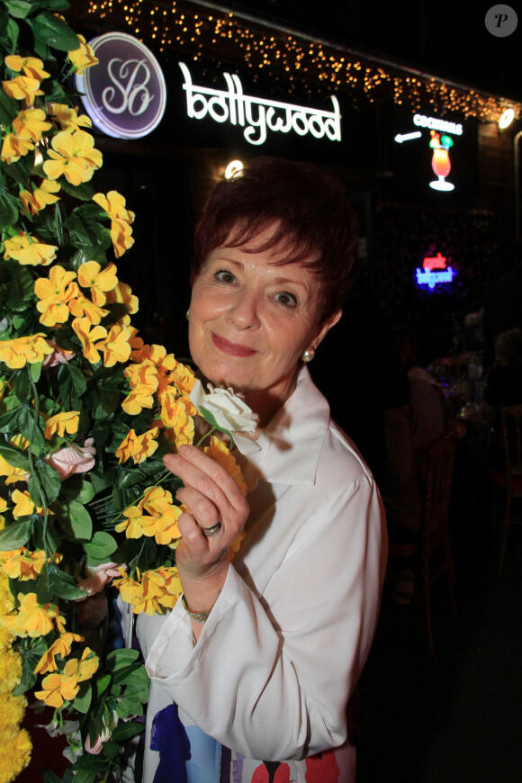 Fabienne Thibeault fête son anniversaire (70 ans) lors de la soirée de remise de la Fourchette d'Or au restaurant "l'Escale Bollywood" à Persan le 16 juin 2022. Le lendemain, Fabienne aura 70 ans. © Philippe Baldini / Bestimage 