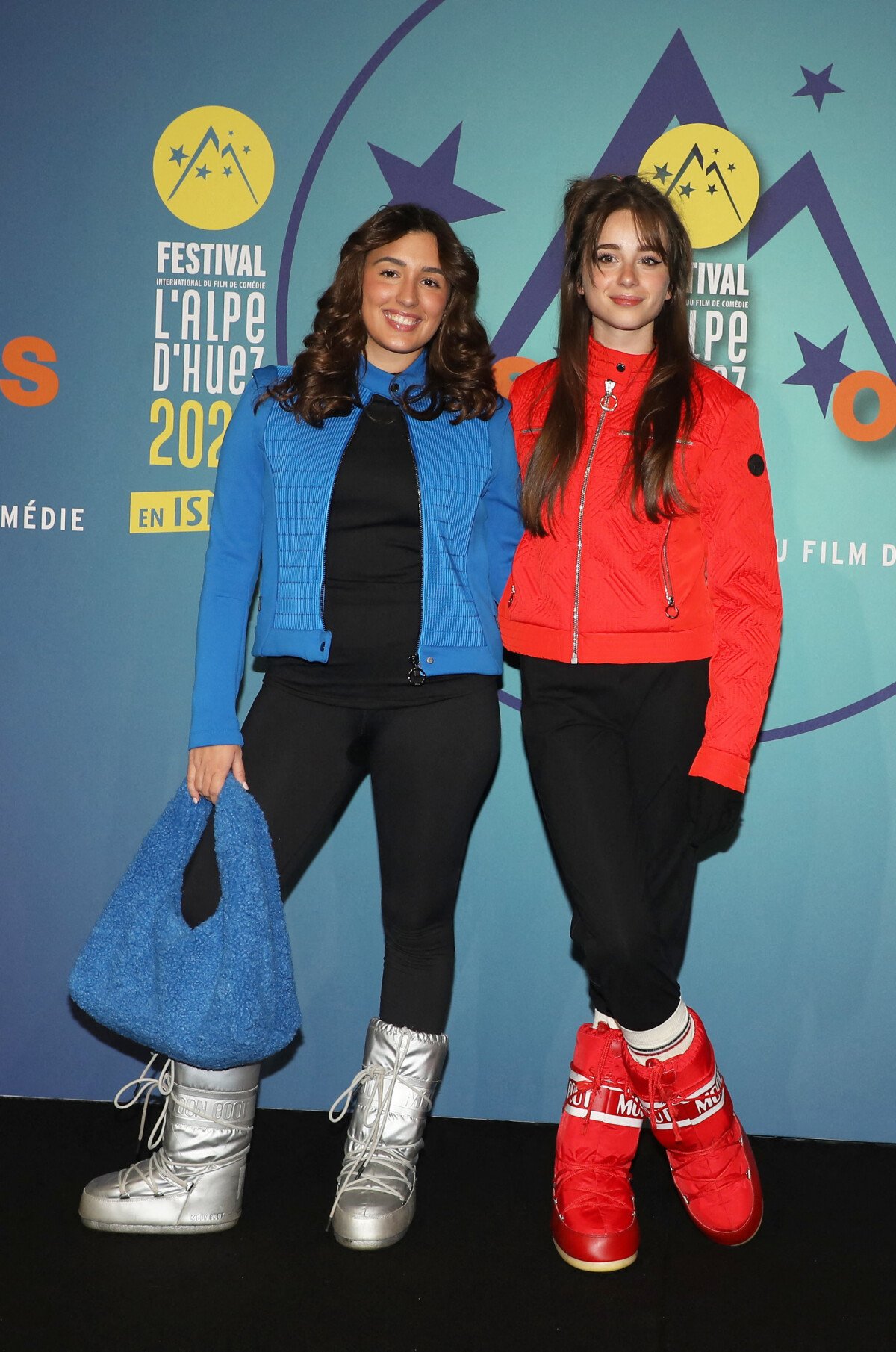 Photo : Mayadorable, Poqssi - Photocall lors de la 26ème édition du  festival international du film de comédie de lAlpe dHuez le 19 janvier  2023. © Dominique Jacovides  Bestimage - Purepeople