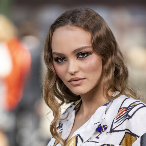 Lily-Rose Depp - Les célébrités au photocall du défilé "Chanel Cruise Collection 2020" au Grand Palais. Paris, le 3 mai 2019. © Olivier Borde/Bestimage 