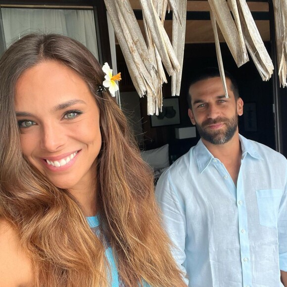 Marine Lorphelin et son fiancé Christophe