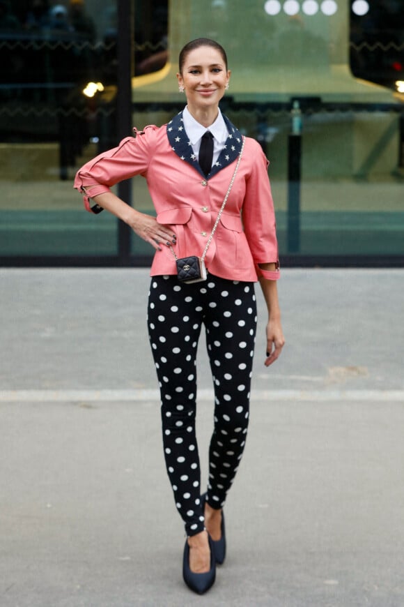 Sabina Jakubowicz - Arrivées au défilé Chanel Haute Couture printemps / été 2023 lors de la fashion week à Paris le 24 janvier 2023. © Christophe Clovis / Veeren / Bestimage 