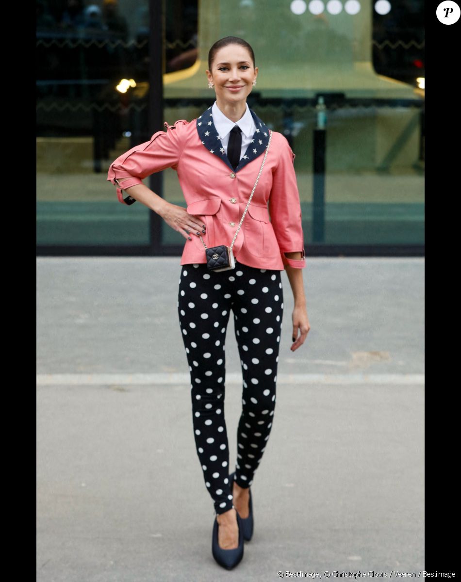 Sabina Jakubowicz - Arrivées au défilé Chanel Haute Couture printemps / été 2023 lors de la fashion week à Paris le 24 janvier 2023. © Christophe Clovis / Veeren / Bestimage