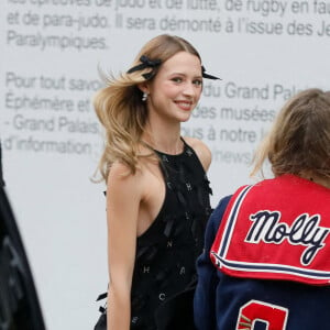 Angele - Arrivées au défilé Chanel Haute Couture printemps / été 2023 lors de la fashion week à Paris le 24 janvier 2023. © Christophe Clovis / Veeren / Bestimage 