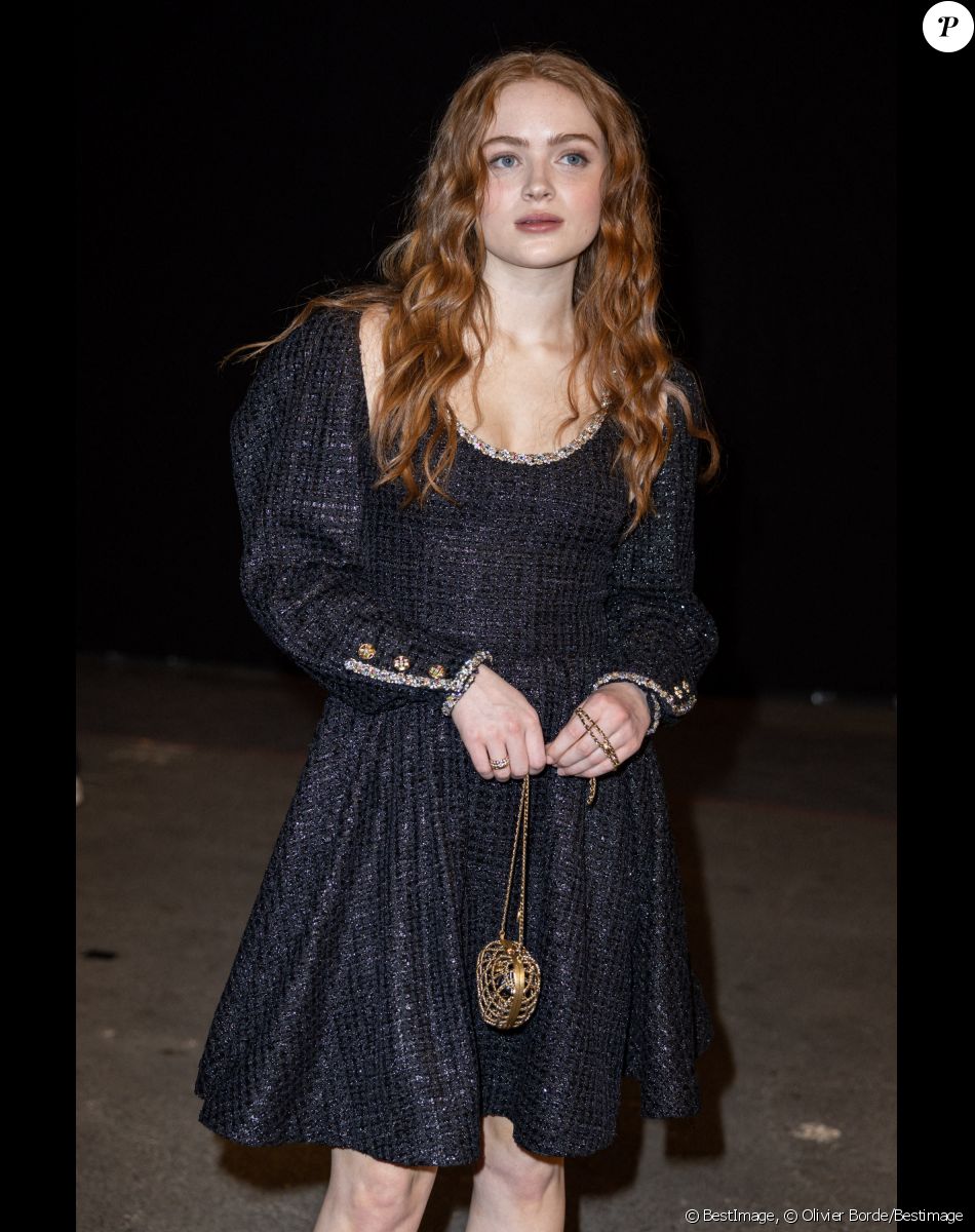 Sadie Sink - Front Row au deuxième défilé de mode Haute-Couture Chanel au Grand Palais Éphémère lors de la Fashion Week Printemps-été 2023 de Paris, France, le 24 janvier 2023. © Olivier Borde/Bestimage