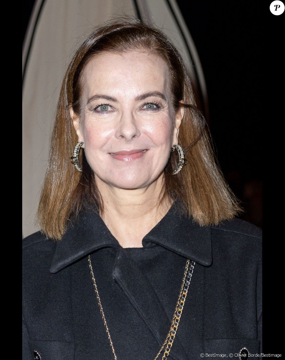 Carole Bouquet - Front Row au deuxième défilé de mode Haute-Couture Chanel au Grand Palais Éphémère lors de la Fashion Week Printemps-été 2023 de Paris, France, le 24 janvier 2023. © Olivier Borde/Bestimage