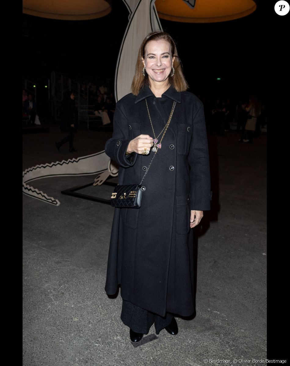Carole Bouquet - Front Row au deuxième défilé de mode Haute-Couture Chanel au Grand Palais Éphémère lors de la Fashion Week Printemps-été 2023 de Paris, France, le 24 janvier 2023. © Olivier Borde/Bestimage