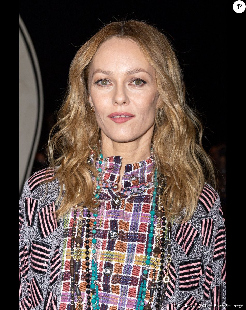 Vanessa Paradis - Front Row au deuxième défilé de mode Haute-Couture Chanel au Grand Palais Éphémère lors de la Fashion Week Printemps-été 2023 de Paris, France, le 24 janvier 2023. © Olivier Borde/Bestimage