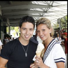 Tatiana Golovin et Samir Nasri à Roland Garros en 2010.