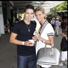 Tatiana Golovin et Samir Nasri à Roland Garros en 2010.