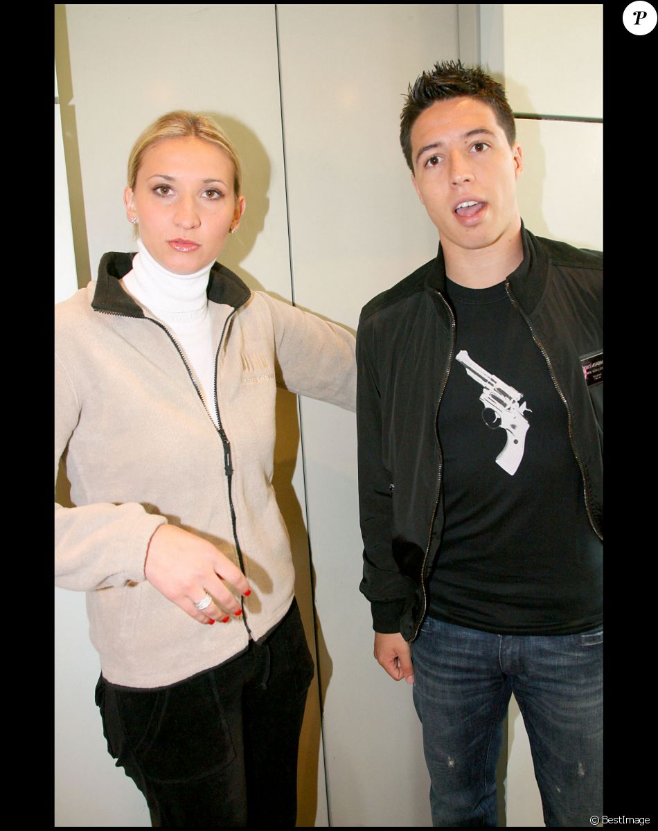 Tatiana Golovin et Samir Nasri à Roland Garros en 2009.