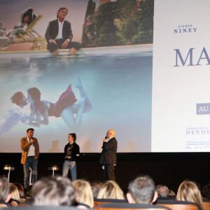 Nicolas Bedos et Marine Vatch lors de la présentation du film "Mascarade" au cinéma UGC Ciné Cité de Bordeaux, le 21 octobre 2022. © Jean-Marc Lhomer/Bestimage