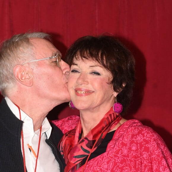 Bernard Le Coq, Anny Duperey lors de leur intronisation à l'académie Alphonse Allais au cabaret La Crémaillère à Paris le 20 janvier 2020. © Coadic Guirec / Bestimage 