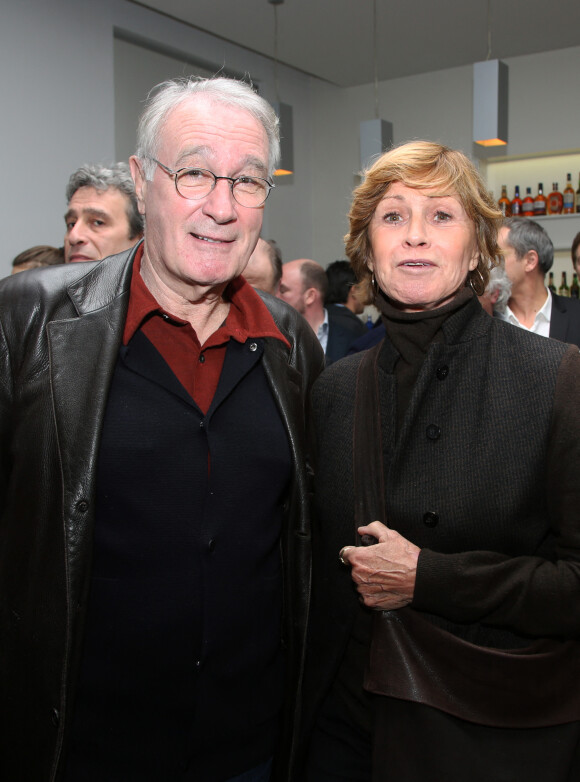 Bernard le Coq et sa femme Martine à la soirée de lancement du livre "Tweets Post mortem" de Jeff Domenech le 23 janvier 2017 / Baldini-Guignebourg/Bestimage 