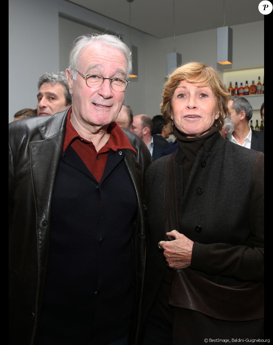Bernard le Coq et sa femme Martine à la soirée de lancement du livre "Tweets Post mortem" de Jeff Domenech le 23 janvier 2017 / Baldini-Guignebourg/Bestimage