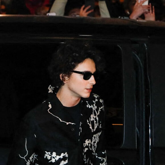 Timothée Chalamet - Arrivées au défilé de mode Haute-Couture "Jean Paul Gaultier" lors de la fashion week de Paris. Le 25 janvier 2023 © Veeren-Christophe Clovis / Bestimage