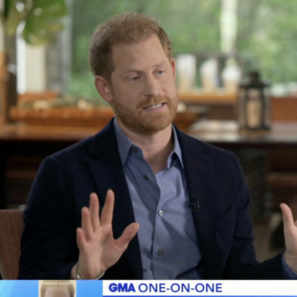 Images de l'émission "Good Morning America" avec le prince Harry. © JLPPA/Bestimage 