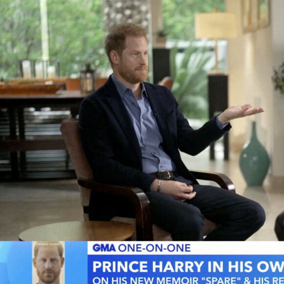 Images de l'émission "Good Morning America" avec le prince Harry. © JLPPA/Bestimage 