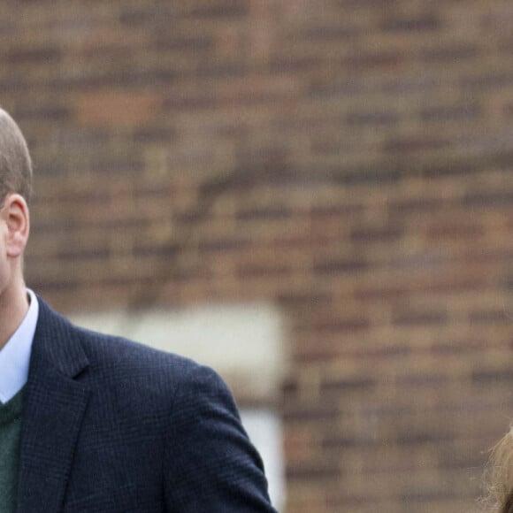 Le prince William, prince de Galles, et Catherine (Kate) Middleton, princesse de Galles, à leur arrivée au Windsor Foodshare à Windsor. Le 26 janvier 2023 