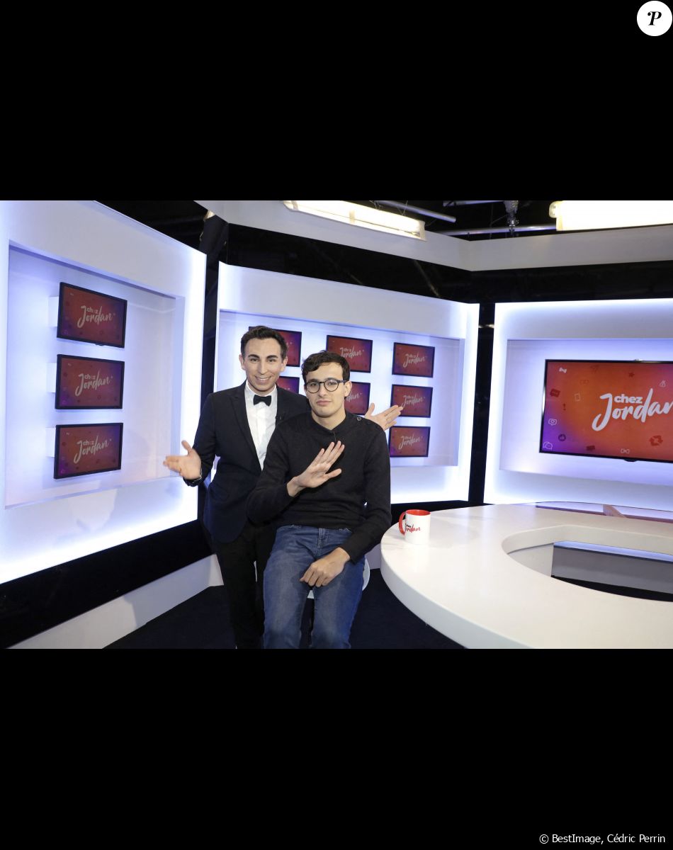 Exclusif - Jordan de Luxe et Paul El Kharrat émission Chez Jordan présentée par Jordan de Luxe sur C8 - Enregistrement de l'émission "Chez Jordan" à Paris. Le 18 janvier 2023 © Cédric Perrin / Bestimage
