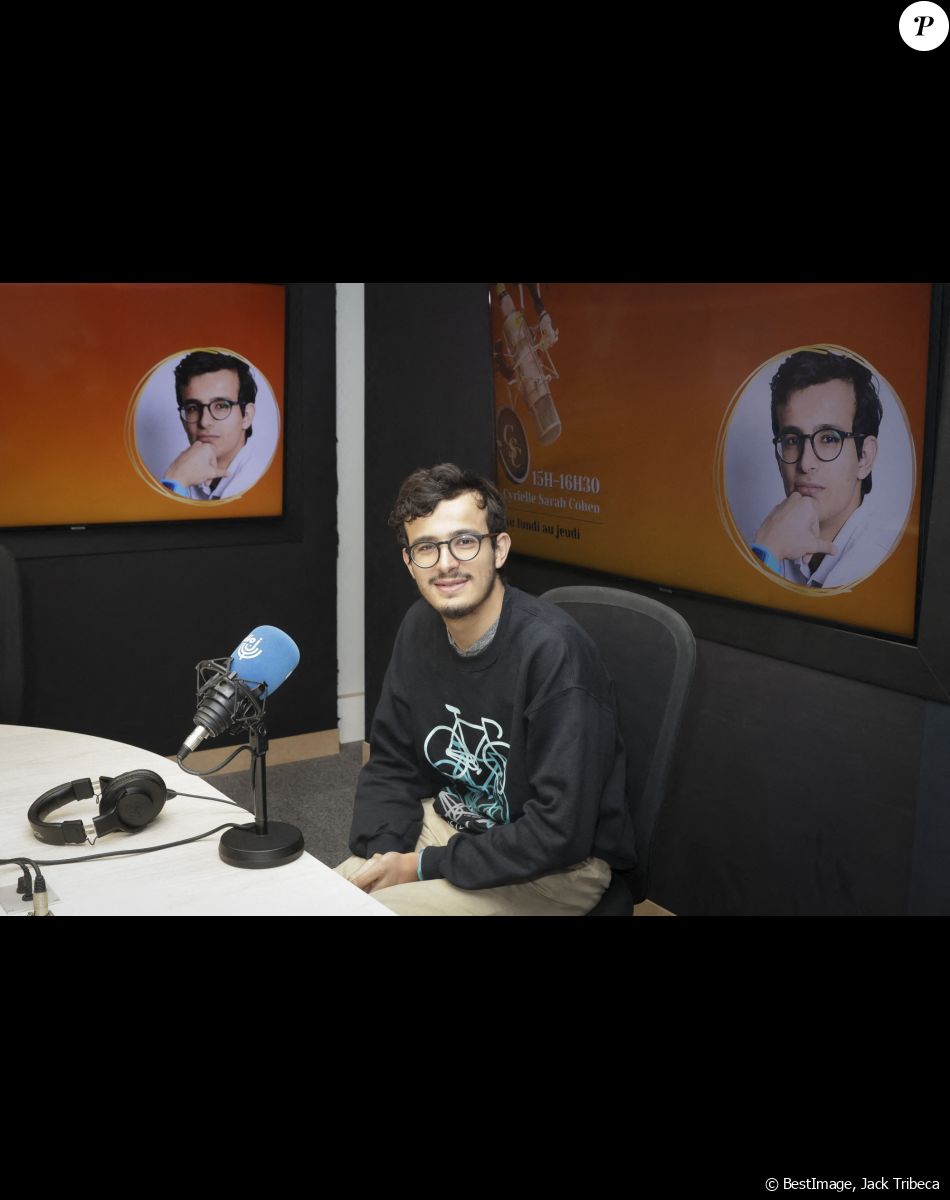 Paul El Kharrat - Enregistrement de l'émission "CS Cohen" sur Radio J à Paris. Le 21 novembre 2022 © Jack Tribeca / Bestimage