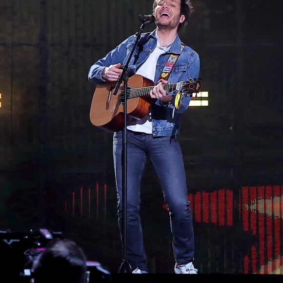 Exclusif - Gims et Vianney - Enregistrement de l'émission "Le gala des Pièces Jaunes, le concert événement" au Zenith de Paris, diffusée le 28 janvier sur France 2. Le 25 janvier 2023 © Dominique Jacovides / Bestimage 