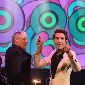 Exclusif - Mika - Enregistrement de l'émission "Le gala des Pièces Jaunes, le concert événement" au Zenith de Paris, diffusée le 28 janvier sur France 2. Le 25 janvier 2023 © Dominique Jacovides / Bestimage 