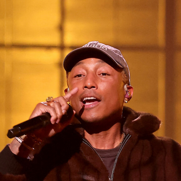 Exclusif - Pharrell Williams - Enregistrement de l'émission "Le gala des Pièces Jaunes, le concert événement" au Zenith de Paris, diffusée le 28 janvier sur France 2. Le 25 janvier 2023 © Dominique Jacovides / Bestimage 
