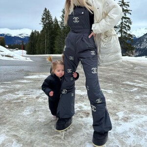 Jessica Thivenin et Leewane au ski