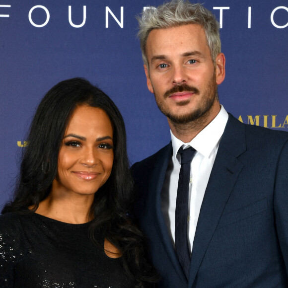 Exclusif - Christina Milian et son mari M. Pokora (Matt Pokora) - Photocall du gala annuel de la Fondation Elina Svitolina au Yacht Club de Monaco. © Bruno Bebert / Bestimage