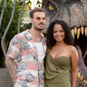 Christina Milian et son mari M Pokora (Matt Pokora) à la première du film "Jurassic World Dominion" à Los Angeles, le 6 juin 2022. 