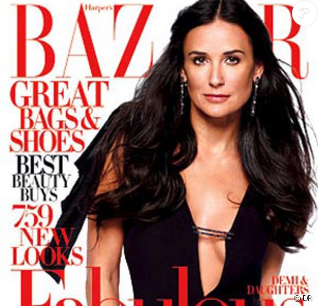  Demi  Moore  livre de petits secrets  de famille au magazine 