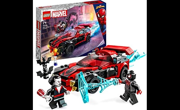 En voiture pour capturer le vampire avec ce jeu de construction Lego Marvel Miles Morales VS Morbius