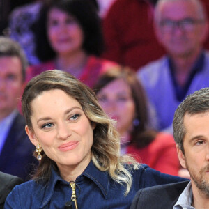 Exclusif - Gilles Lellouche, Marion Cotillard, Guillaume Canet et Michel Drucker - Enregistrement de l'émission "Vivement Dimanche prochain" présentée par M.Drucker et diffusée le 5 mai sur France 2. Le 29 avril 2019 © Guillaume Gaffiot / Bestimage