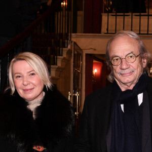 Exclusif - Patrick Chesnais, guest lors de la première de la pièce de théâtre "L'avare" au Théâtre des Variétés à Paris le 15 janvier 2022 © Rachid Bellak / Bestimage 