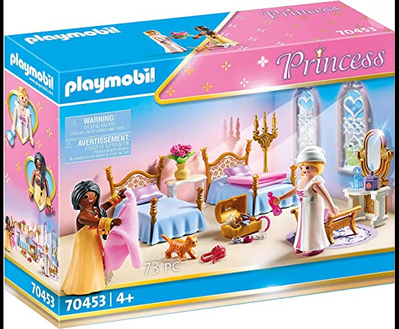 Votre enfant va pouvoir pénétrer dans l'intimité de la princesse avec ce jeu Playmobil Princess chambre de princesse avec coiffeuse